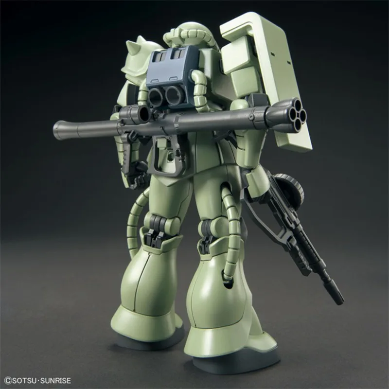 Фото В наличии: Сборная модель Bandai Gundam HG 1/144 MS-06 ZAKU II, аниме-фигурка, коллекционная игрушка для мальчиков, подарок №4