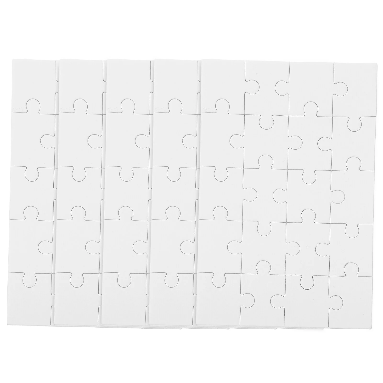 

5 Sets Product Blank Jigsaw Puzzles Sublimation Wood Wooden Playset Blanks Products Toys Heat Transfer DIY