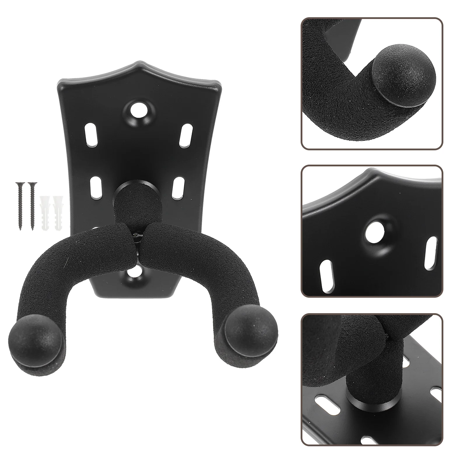 Вешалка для гитар укулеле стойка инструментов держатель хранения басов черное