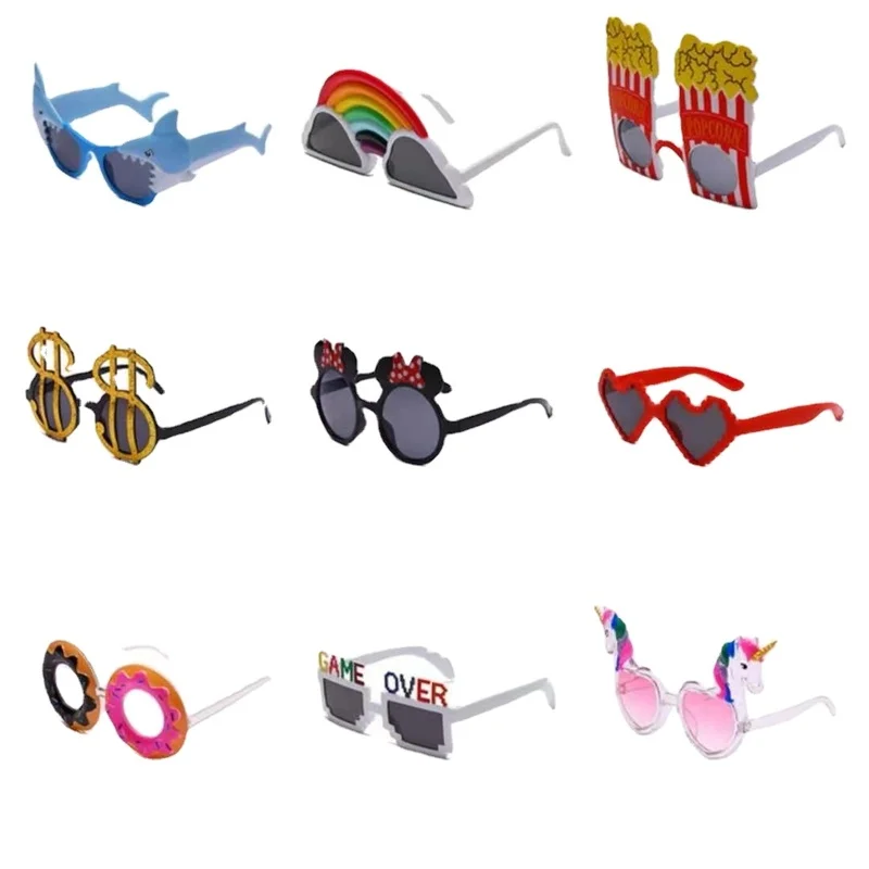 

New Sunglasses Pixelated Men Women Brand Party Eyeglasses Mosaic Funny Vintage Eyewear Unisex Gift Toy Glasses