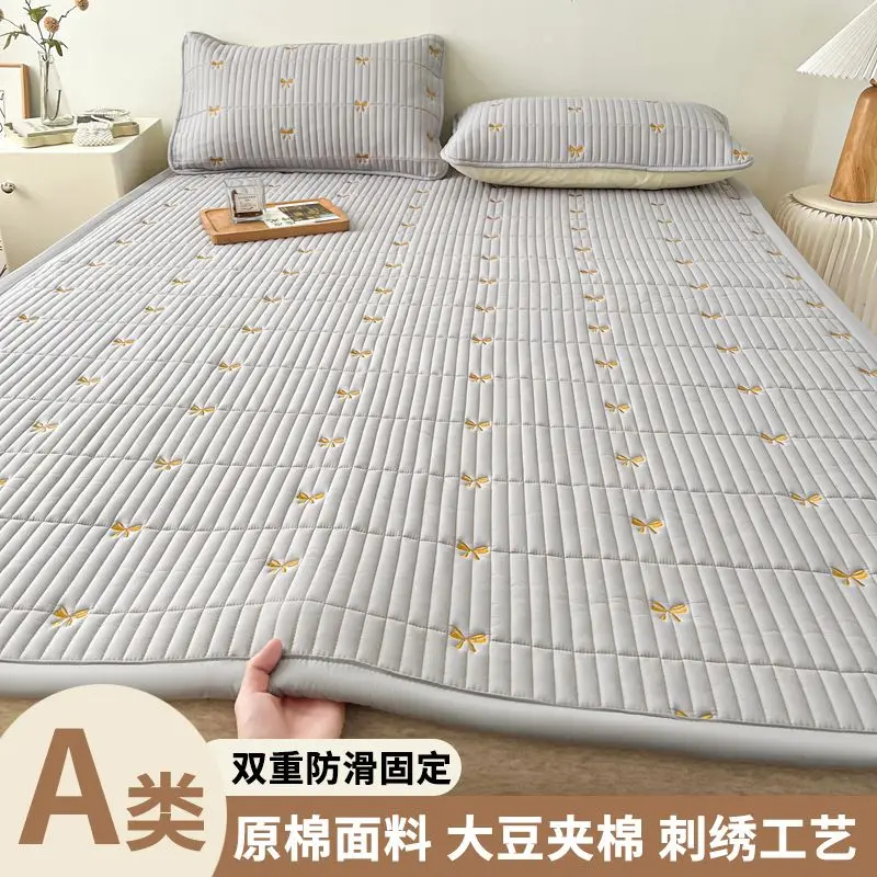 Супермягкие складные наматрасники для односпальной двуспальной кровати простые