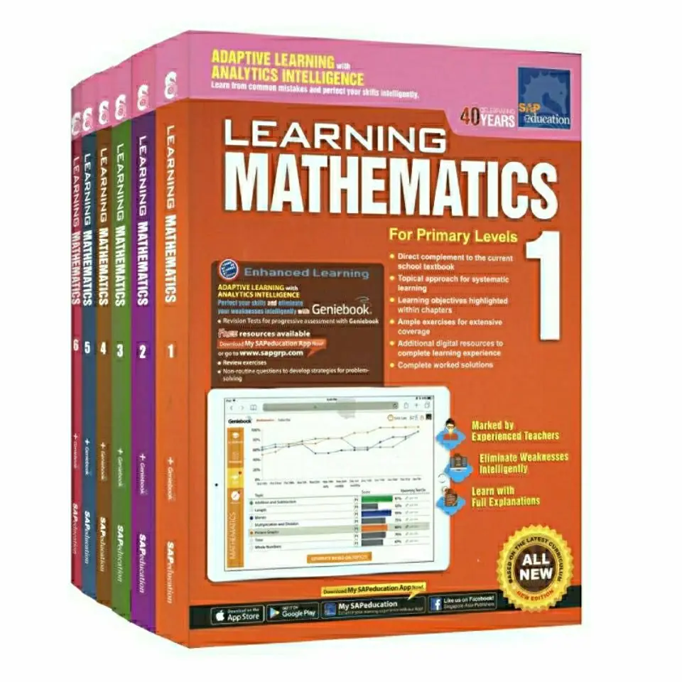SAP Learning Mathematics Grade 1-6 English Edition Mathematical Thinking Enlightenment Workbook