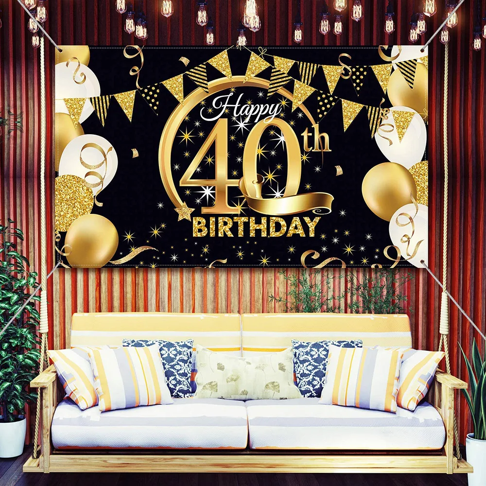 Anniversary birthday 18 years old decoration party baptism festival photo background personal birthday posteradultceremonycustom enlarge
