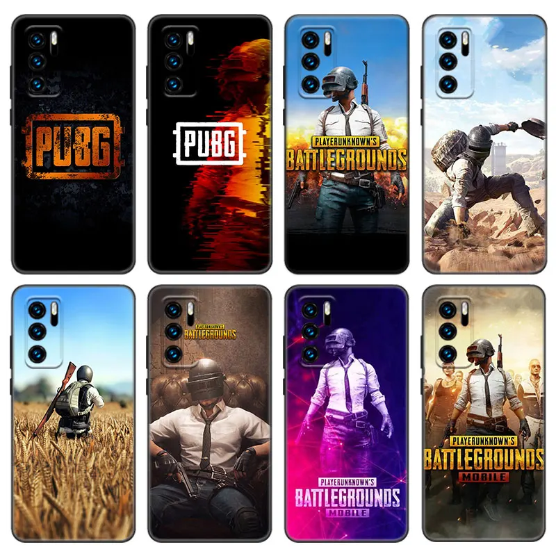 Игровой чехол Pubg для Huawei P50 P40 P30 P20 Pro P10 P9 P8 Lite 2017 P Smart Z S 2021 2020 2019 2018 черный |