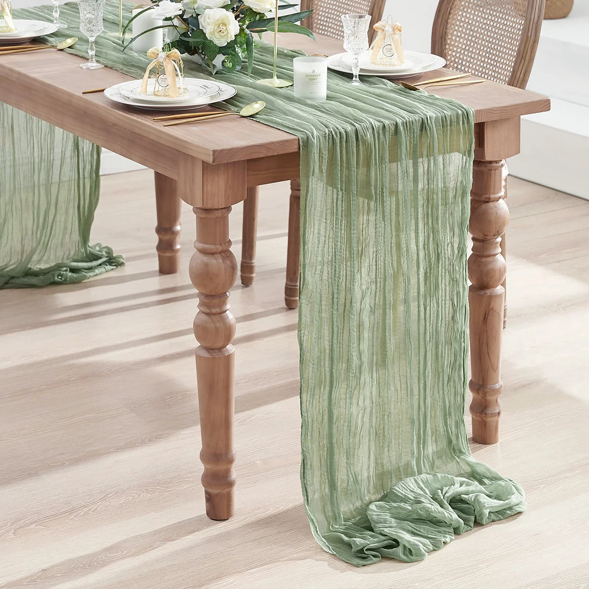 

Винтажная плиссированная тонкая марлевая скатерть, складки, скатерть из чизота, Ретро стиль, бохо, для дома, свадьбы, обеденный стол, Декор