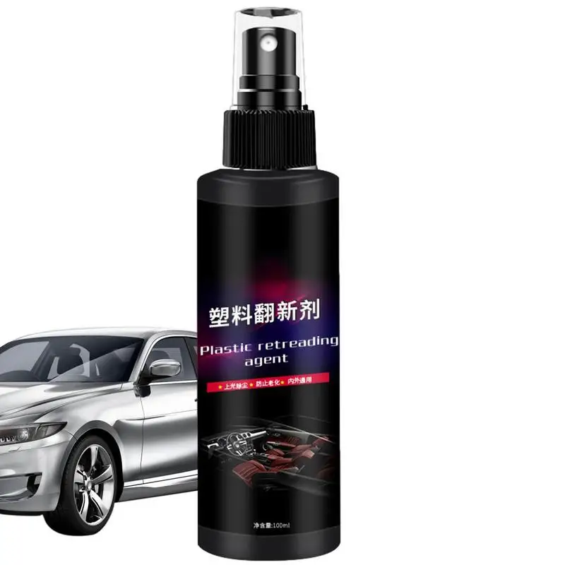 

Plastics Renovator 100ML Quick Coating Spray For Auto Plastics Rubber Repair Car Auto Detailing To Clean Restore Gloss