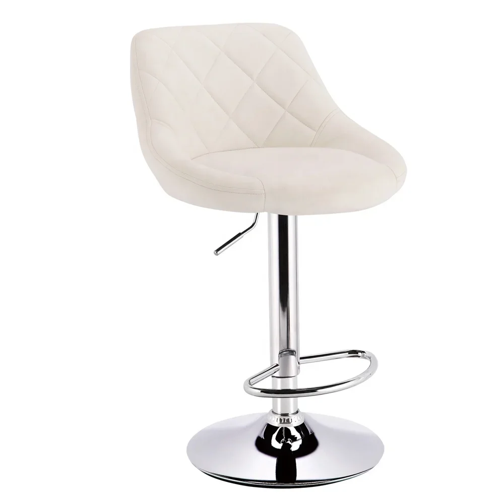 Разноцветные дешевые металлические красные бархатные кухонные барные стулья