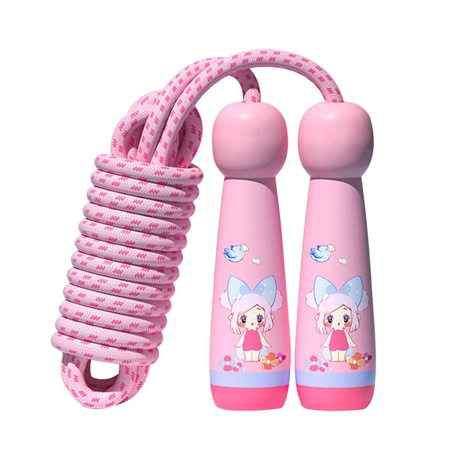 

Jump Cute Adjustable Outdoor Cartoon Activity Kindergarten Wooden Skipping Children Gift Handle Rope Student Kids Game School