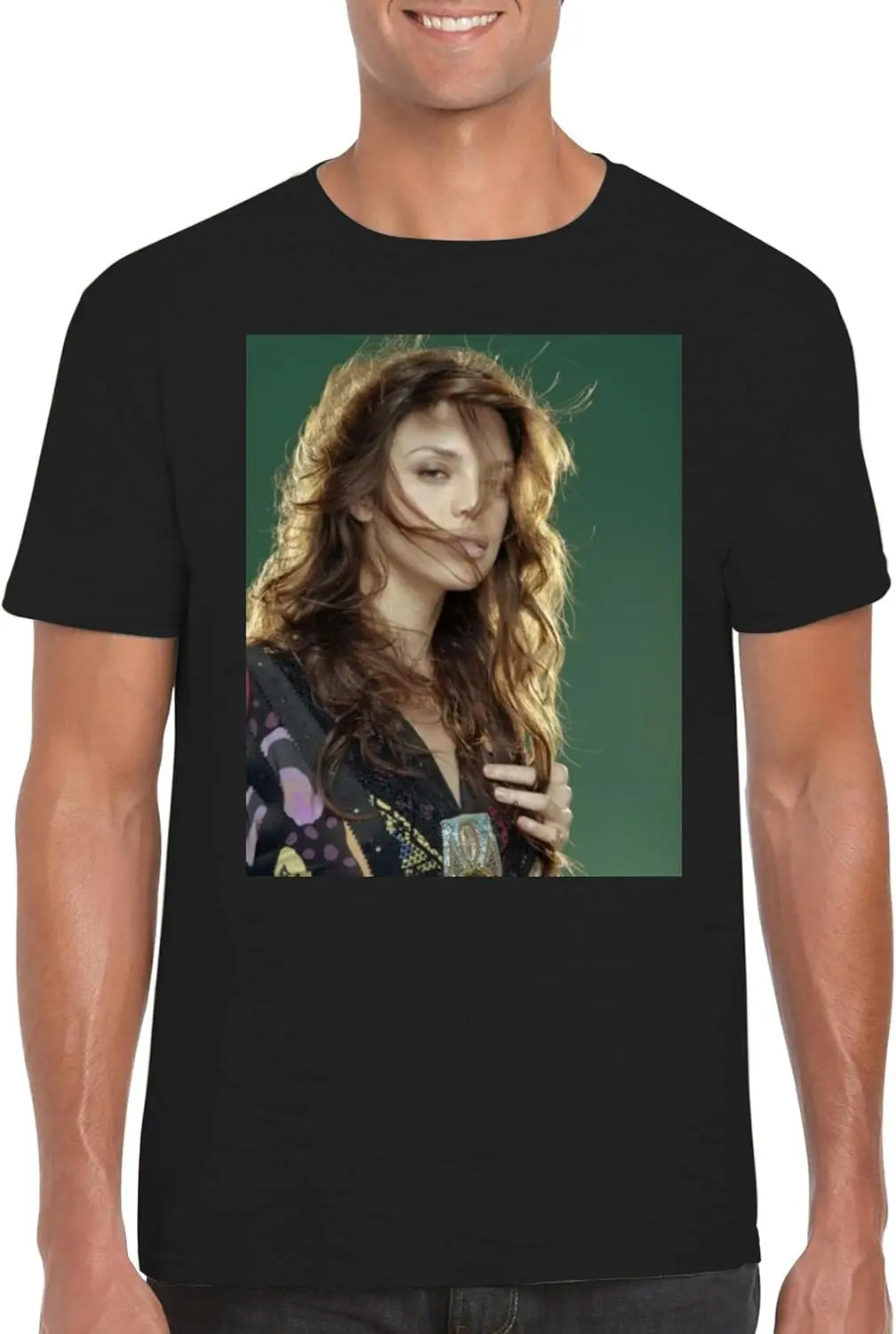 Ванесса Ферлито - Мужская футболка с круглым вырезом FCA # ФАГ 156626