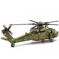 military series building blocks high tech moc armed helicopter model bricks assembly toys for boys children gifts