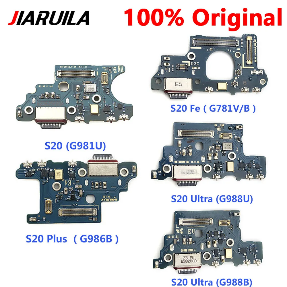 

For S20 Fe Original Charging Port Connector Board Flex Cable For Samsung S20 Plus S20 Ultra Charging Plate Connector Promotion