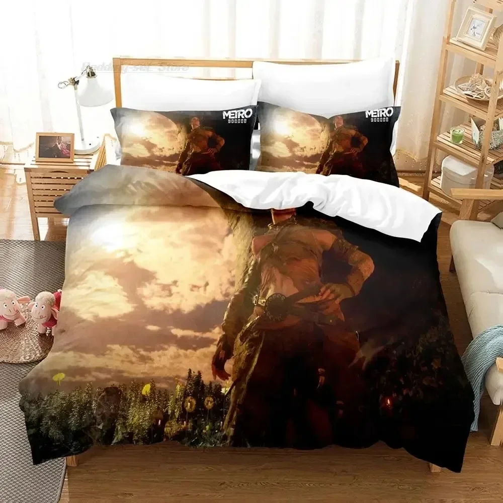 Фото Metro exodus Bedding Set Single Twin Full Queen King Size Bed Set Aldult Boy Bedroom Duvetcover Sets 3D Print 2024 aliexpress uk №2