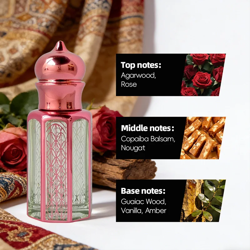 Фото 15 мл Арабское парфюмерное масло с ароматом уд и чая, высококонцентрированное, стойкое, оригинальное арабское парфюмерное масло. №2