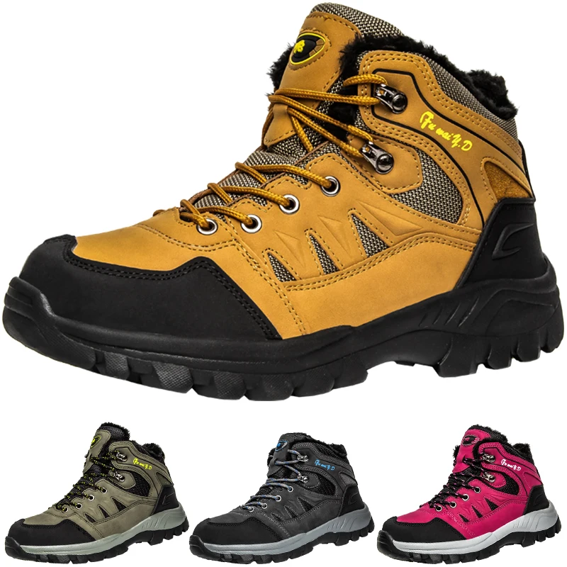 36-47 Comfortable Keep Warm Neutral Outdoor Wear Resistance Hiking Shoes Camping Training Shoes Adult Youth Leisure Hiking Shoes