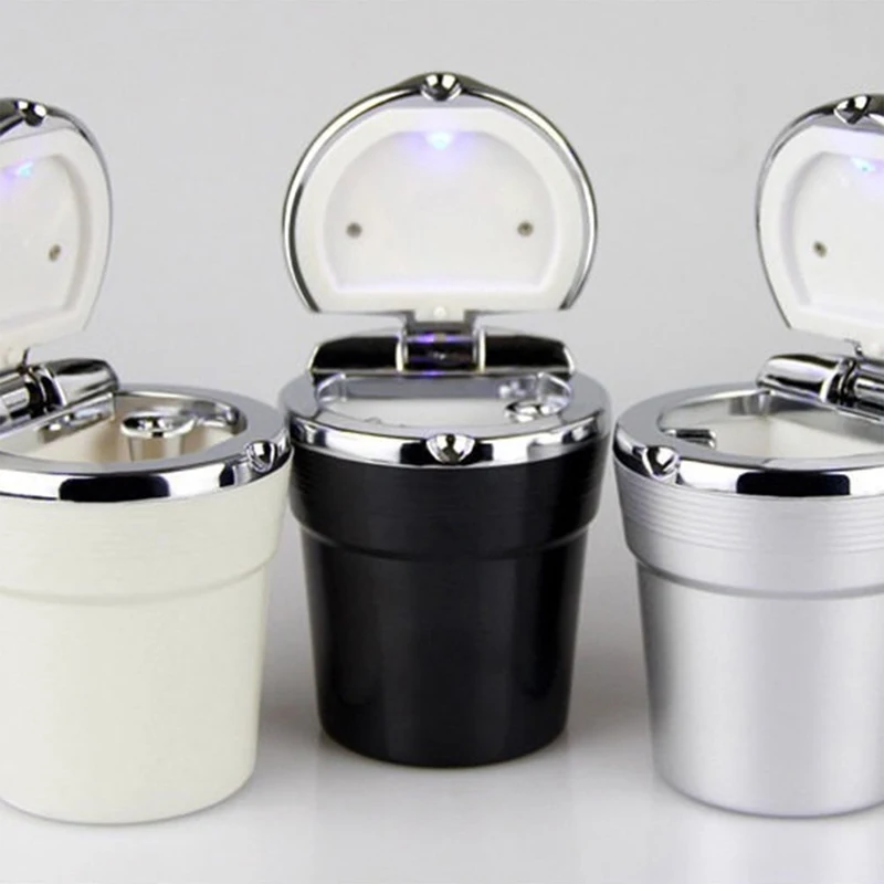 Автомобильная пепельница Автомобильный мусорный бак со светодиодной подсветкой