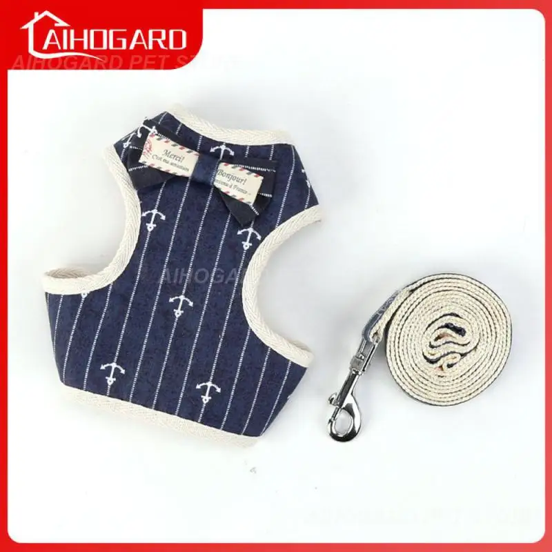 

1PCS Dog Harness and Leash Set Pet Cat Vest Harness with Bowknot Mesh Padded Pet Leads for Small Puppy Dogs Chihuahua Yorkie