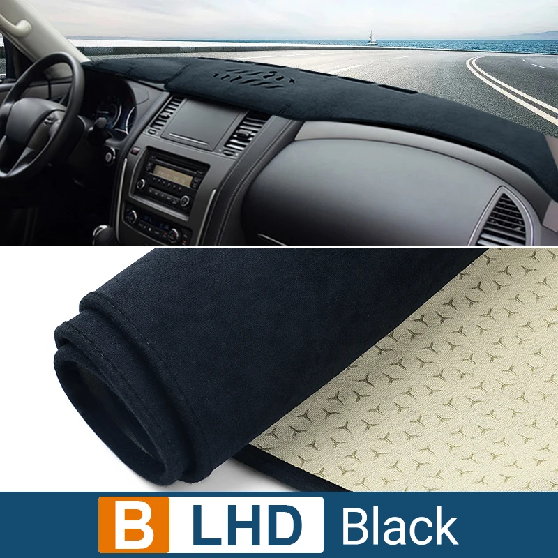 

Для Nissan Patrol Y62 2010-2018 2019 2020 2021 2022 2023 2024 крышка приборной панели автомобиля, избегайте легких ковриков, нескользящая накладка, аксессуары