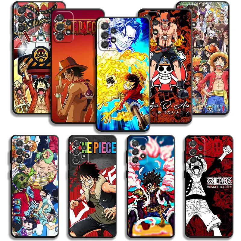 Чехол из ТПУ, Луффи, Эйс, Зоро, японское аниме для Samsung A21s, A53, A51, A32, 4G, A52, A12, A13, Φ, A22, A73, A33, A31, A72, A41, A23, A11, A71