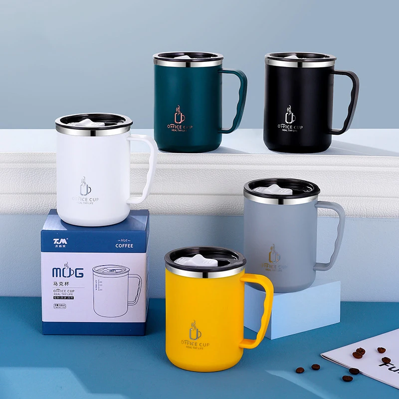 

500ML 304 Stainless Steel Coffee Cup Mug Vacuum Mug Outdoor Car Travel Mug Ladies Mug Water Cup Thermos Sports Bottles