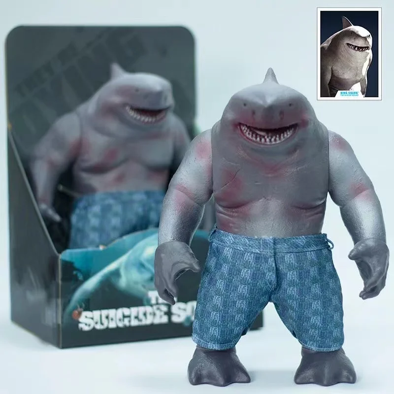 

McFARLANE X Task Model Force Suicide Squad King Shark B Full Force Assembly 26cm Figure Decoration Vinyl Doll