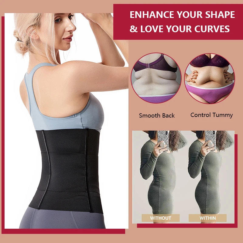 Waist Trainer for Women 3 Segmented Hourglass Underbust Body Shaper with Steel Bone Tummy Control Workout Girdle Cinchers Corset