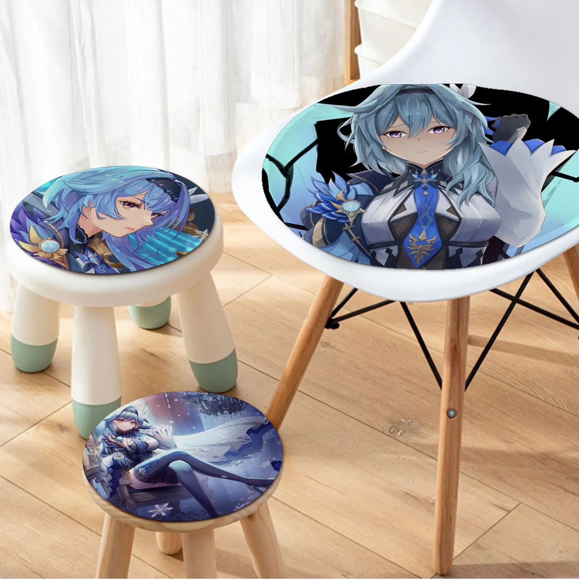 

Eula Genshin Impact Art Sofa Mat Dining Room Table Chair Cushions Unisex Fashion Anti-slip Seat Mat