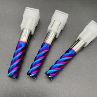 hrc65 4 flutes carbide end mill milling tools coating tungsten steel endmils cnc machine cutting tools end millsrouter bits