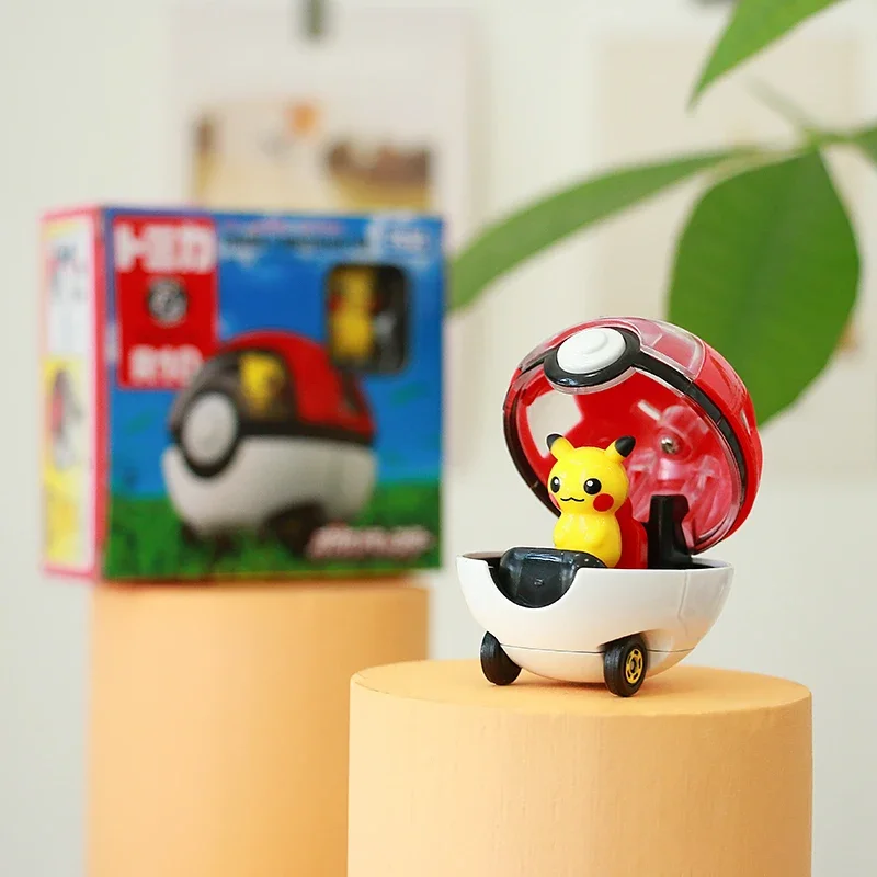 TAKARA TOMY Dream Tomica Pikachu Pokemon Ball модель автомобиля из сплава R10 6 см для детей на день