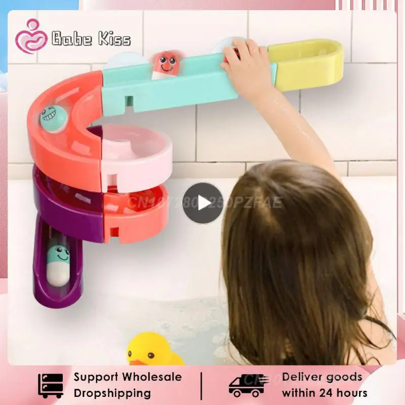 

1/2PCS DIY Bathroom Assembly Track Sliding Bath Bath Toy Splicing Track Children's Classic Toy