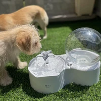New 0.6 Gallon Automatic Cat Water Fountain with Filter Pet Water Gravity Dispenser Station Super Silent Feeder Cat Bowl