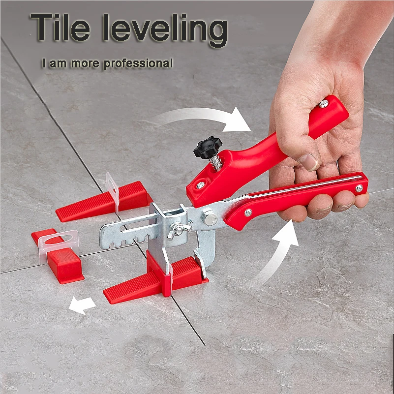 

100pcs Tile Leveling System Wedges And Clamps 1/1.5/2/2.5/3mm For Tile Laying Tools Svp For Laying Tiles Construction Tools