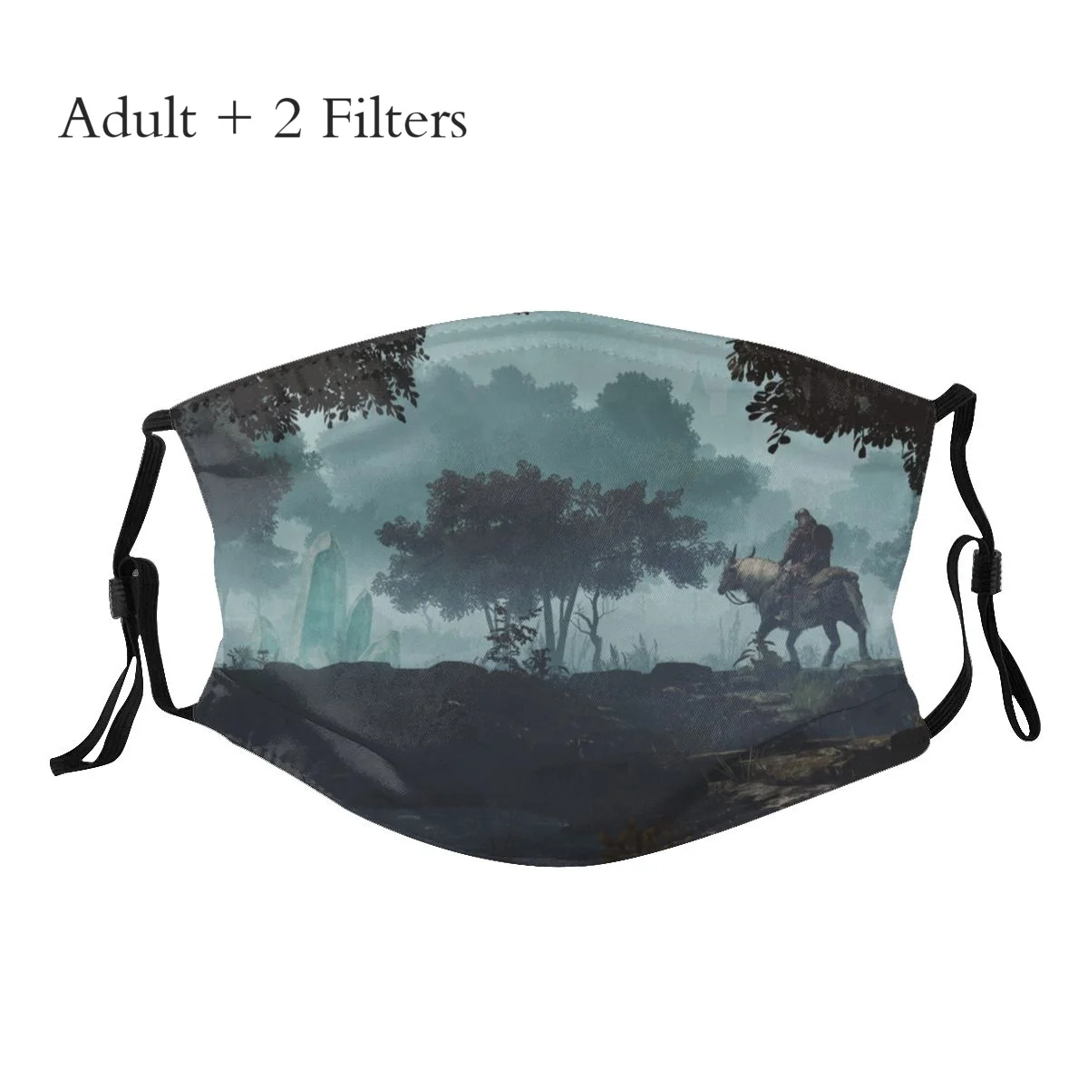 

Forest Adult Mask Elden Ring Game Adjustable Wasbaar Style Design Cloth Respirator With Filters
