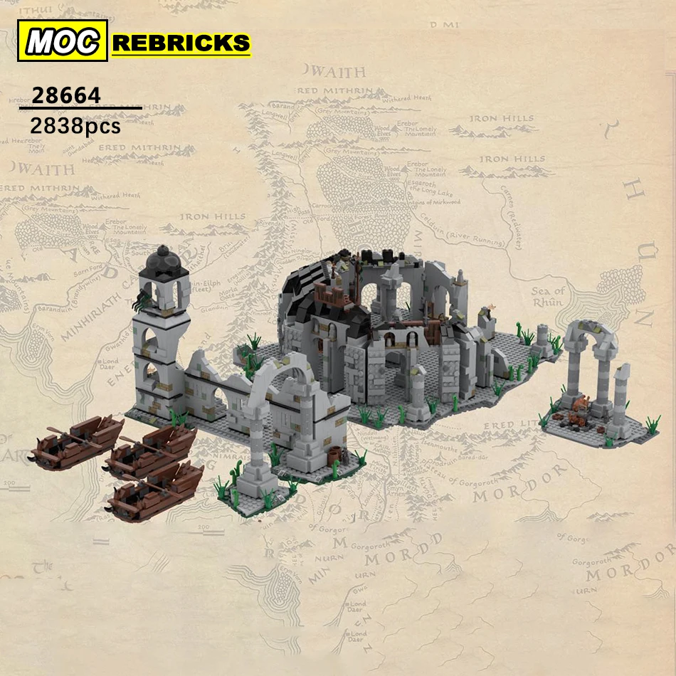 Классическая сцена из фильма архитектура UCS строительный блок Спадение Osgiliath