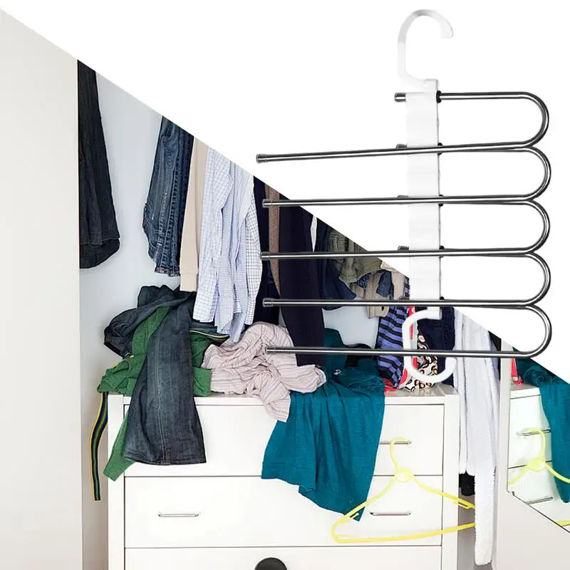 Вешалки для брюк Экономия места Складные вешалки Противоскользящая вешалка