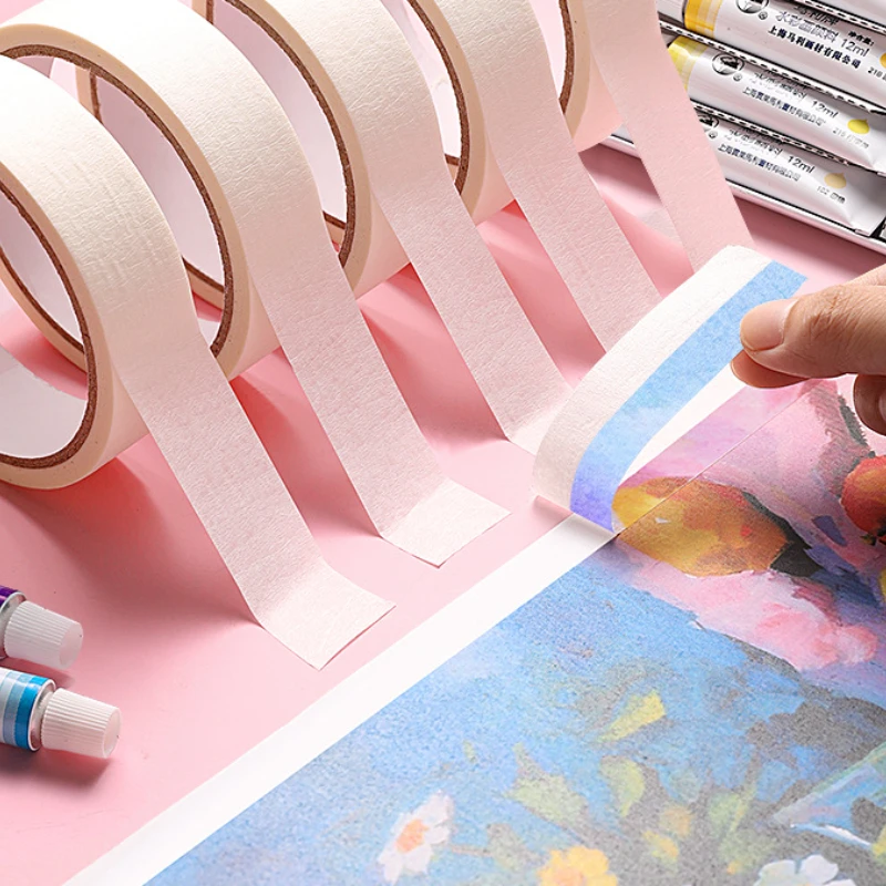 

Masking Tape White Water Tape Welt Cover Beauty Seam Sealing Edge Can Be Torn Without Trace Leaving White Art Painting Supplies