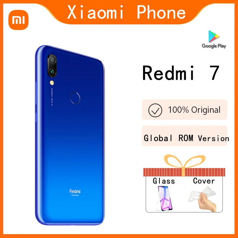 original smartphone Xiaomi Redmi 6 Redmi 7 Android Google play cellphone global rom version instock