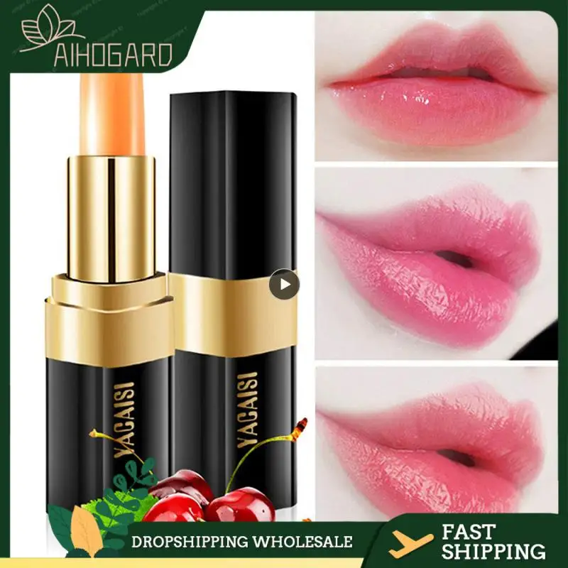 

New!Moisture Lip Balm Temperature Changed Color Lipstick Long Lasting Waterproof Nutritious Lipbalm Natural Moisturizing TSLM2