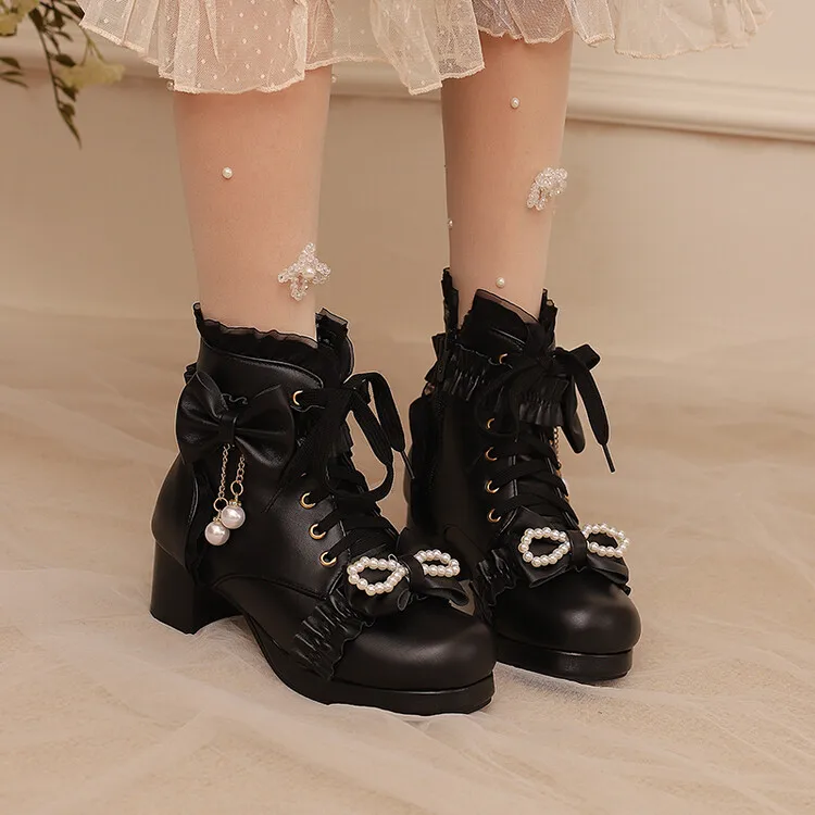 Женские ботинки на среднем каблуке зимняя обувь молнии Дамские кожаные