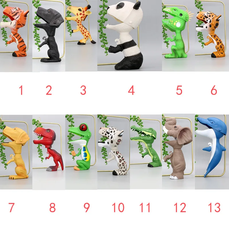 

Random A variety of plastic animal dolls manual children's educational boys and girls toys Anime peripherals