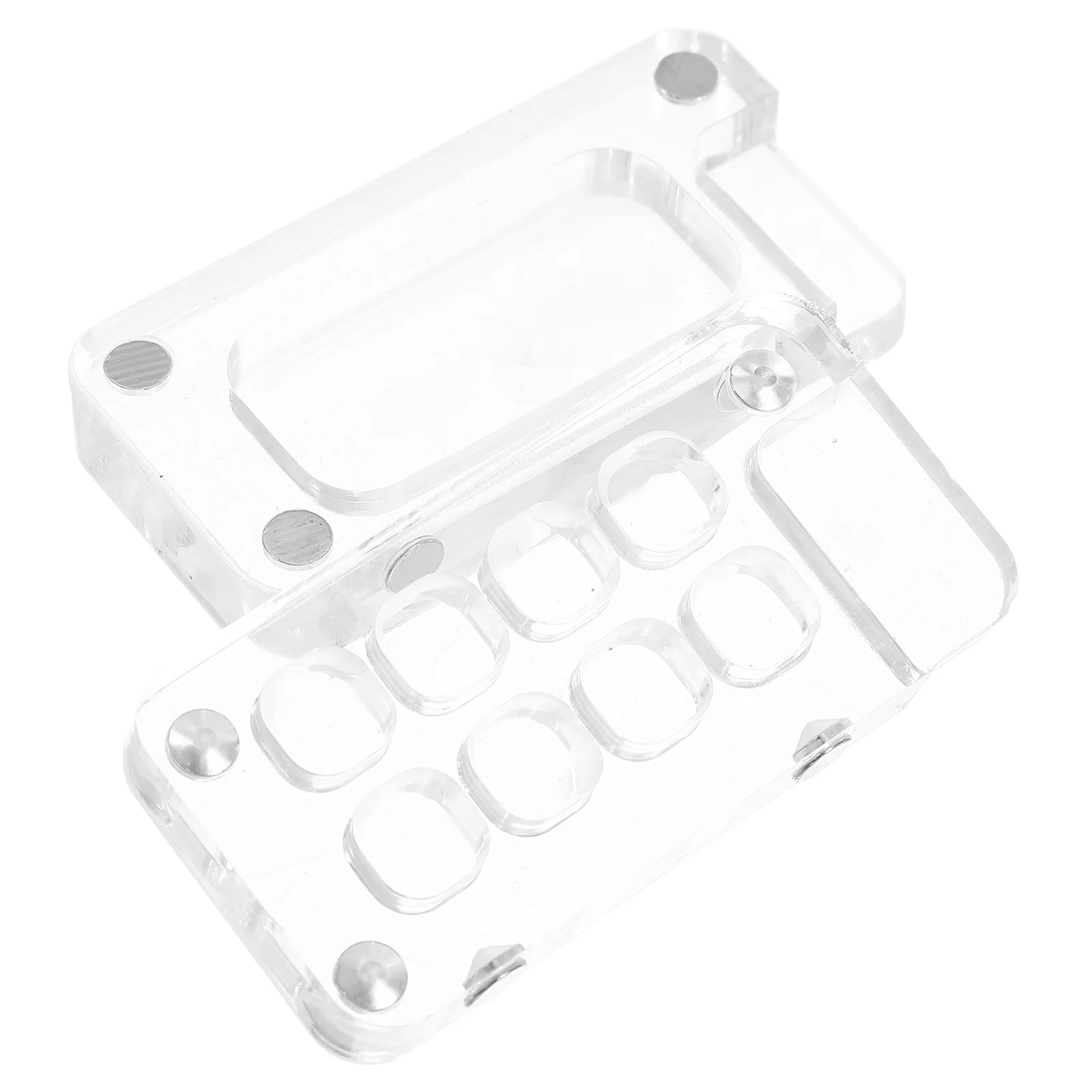 Портативная палитра для рисования с 8 сетками 8-луночная акриловая цветовая