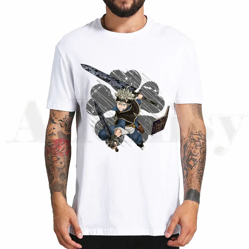 

Black Clover Harajuku Kawaii T Shirt Men Funny Cartoon T-shirt Cute Anime Top Tee Female