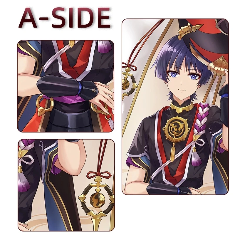 Аниме Genshin Impact Scaramouche Kunikuzushi Подушка Dakimakura чехол Balladeer обнимающее тело