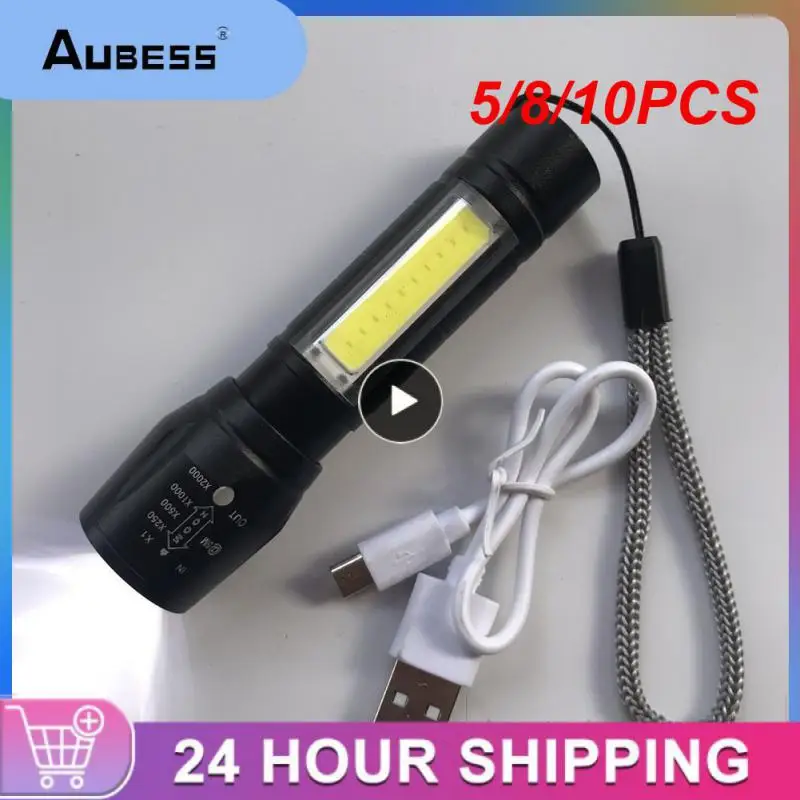 

5/8/10PCS For Camping Cycling Climbing Strong Lamp Lantern 2000lm Ultra Powerful Flashlight Aluminum Alloy Led Flashlight