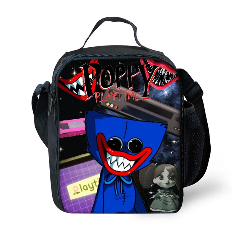 

Изолированная обеденная сумка Huggy Wuggy с термосом для детей и студентов