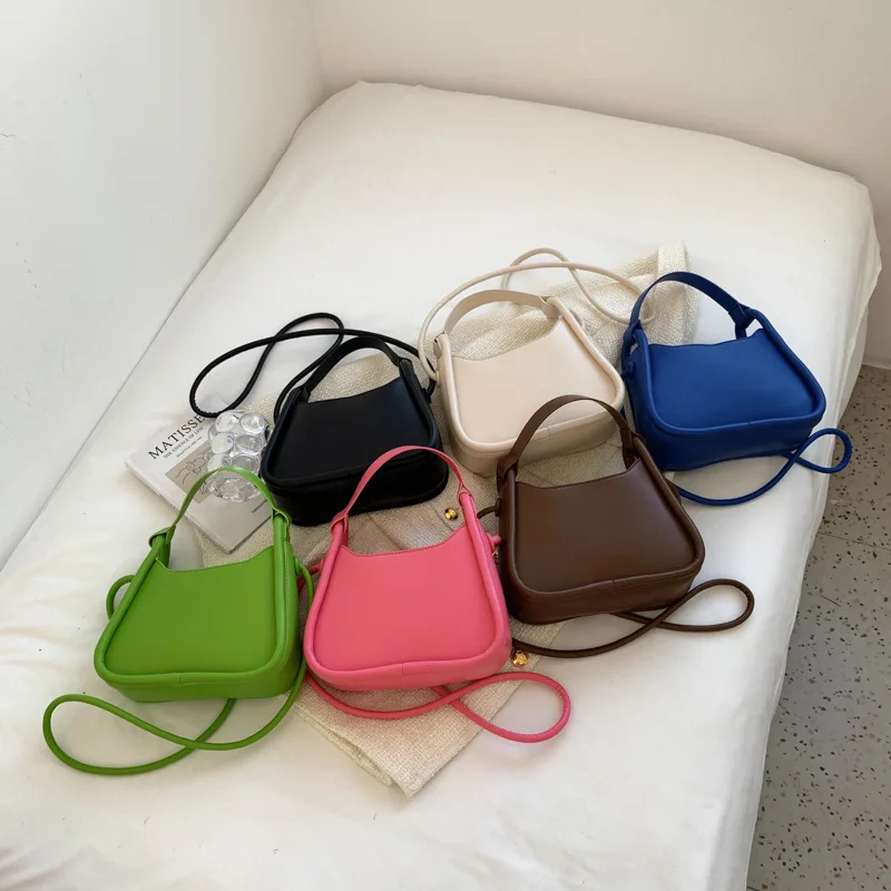 

Spring/summer pop candy colored bags 2022 trendy Joker portable small bag ins online celebrity slung shoulder bag