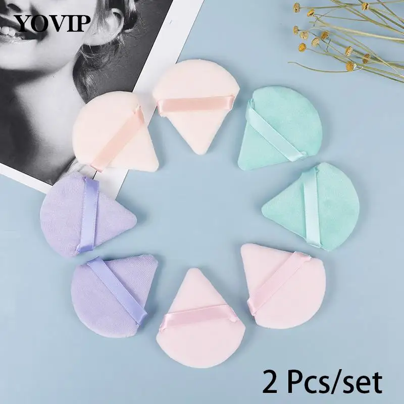 2 шт. мягкая бархатная губка для макияжа лица |