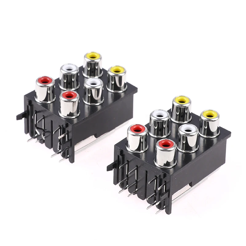 

AV6-8.4 -17 With Core Socket RCA 6-hole PCB Welded Lotus Seat Stereo TV Socket