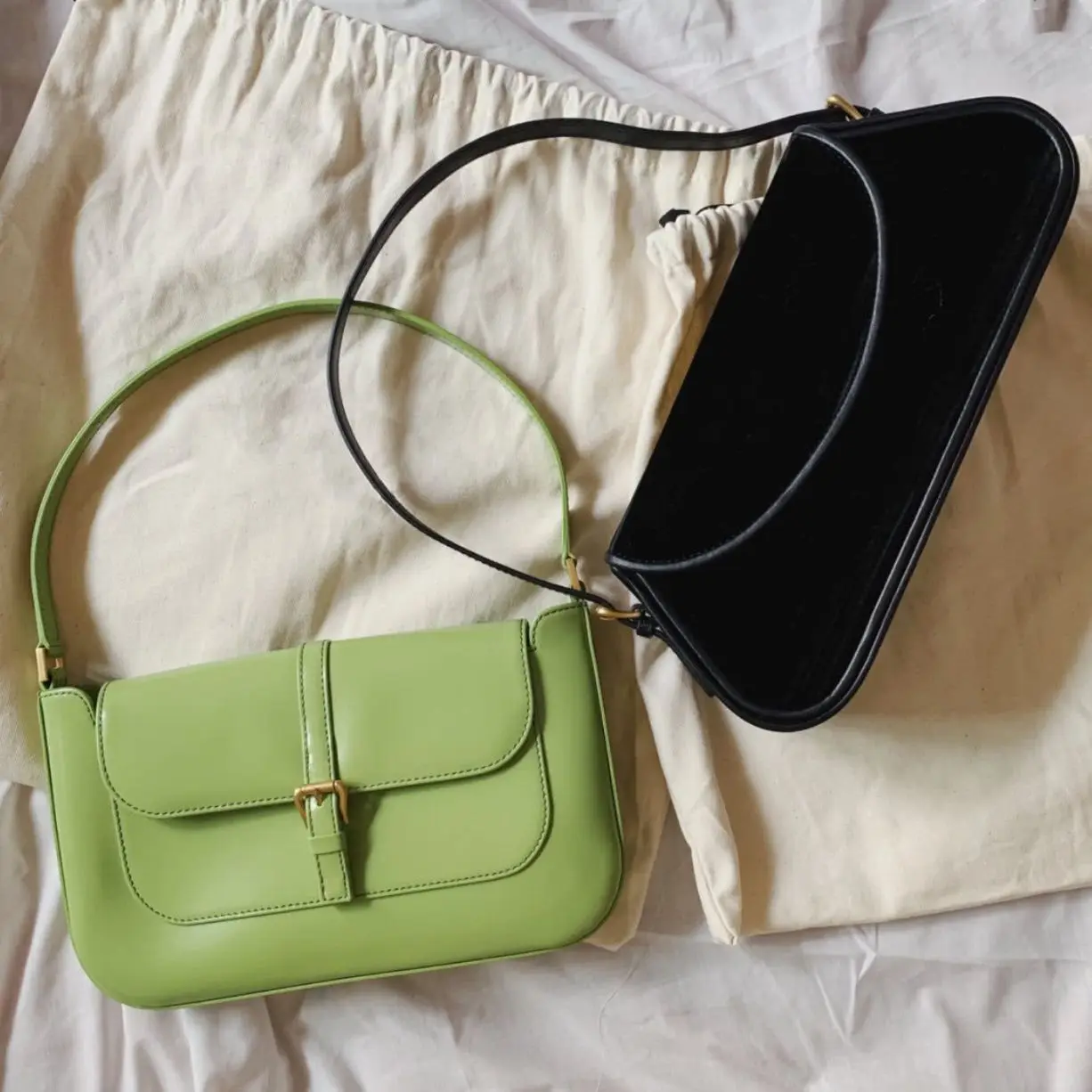 

2023 нишевая дизайнерская сумка через плечо, Ретро сумка из воловьей кожи