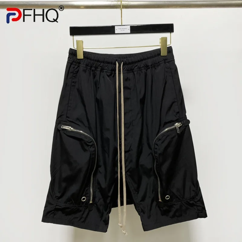 

PFHQ 2023 Summer New Fashion Men's Casual Zipper Large Pocket Shorts Sports Jogger Trendy Techwear Designer Original Cargo Pants
