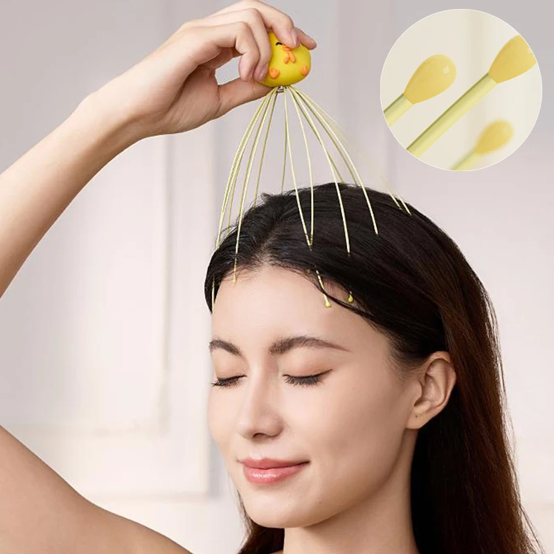 Массажеры для кожи головы с 16-зубцами ручной массаж скребок глубокой релаксации